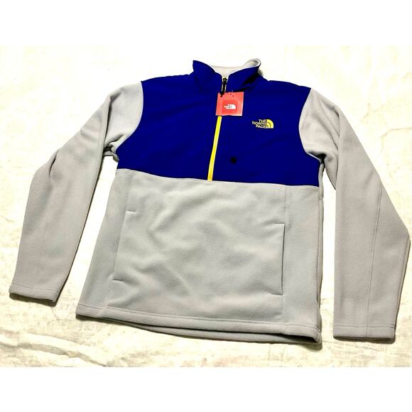 Men’s Mediun The North Face Sun Rise 1/4 Zip Pullover Heather light Gray blue - Picture 1 of 9